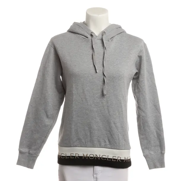Hoodie, in Hellgrau, Baumwolle, Moncler