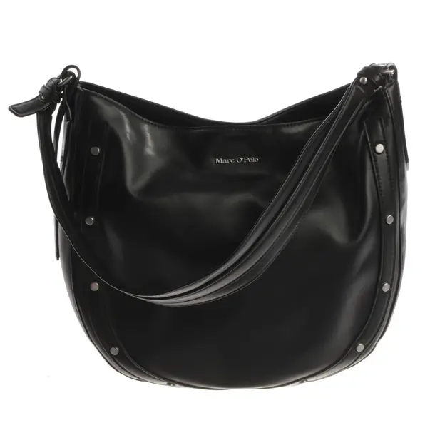 Schultertasche, in Schwarz, Leder, Marc O'Polo