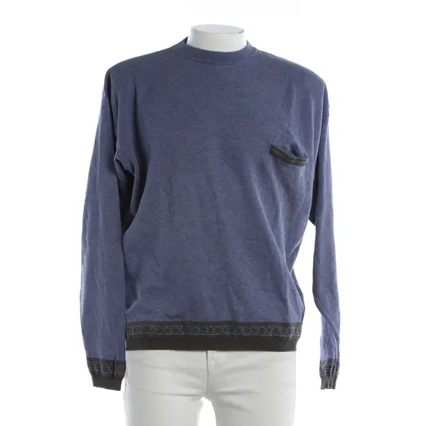 Jumper, in Blue, Linen, Hugo Boss