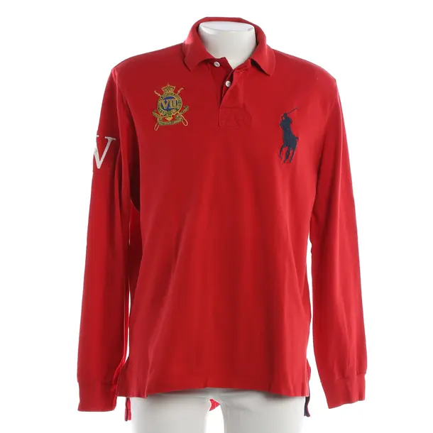 Long Sleeve Shirt, in Red, Cotton, Polo Ralph Lauren