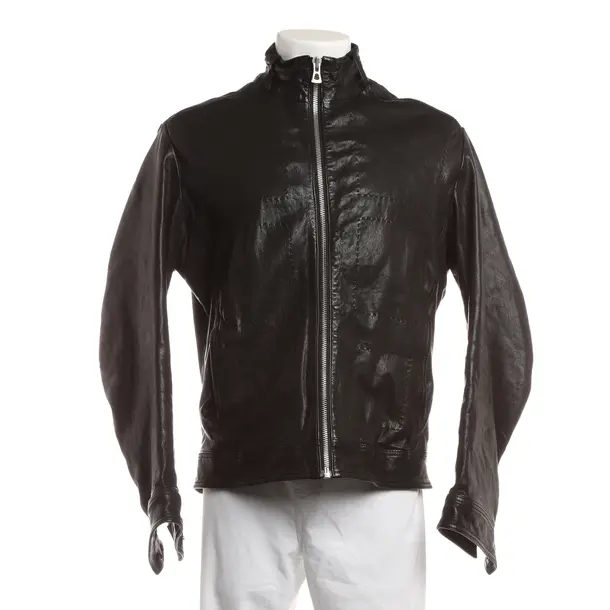 Leather Jacket, in Black, Leather, Hugo Boss