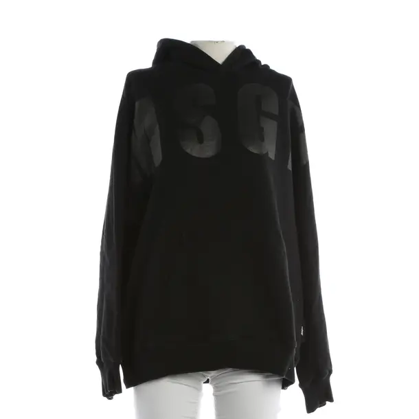 Hoodie, in Schwarz, Baumwolle, MSGM