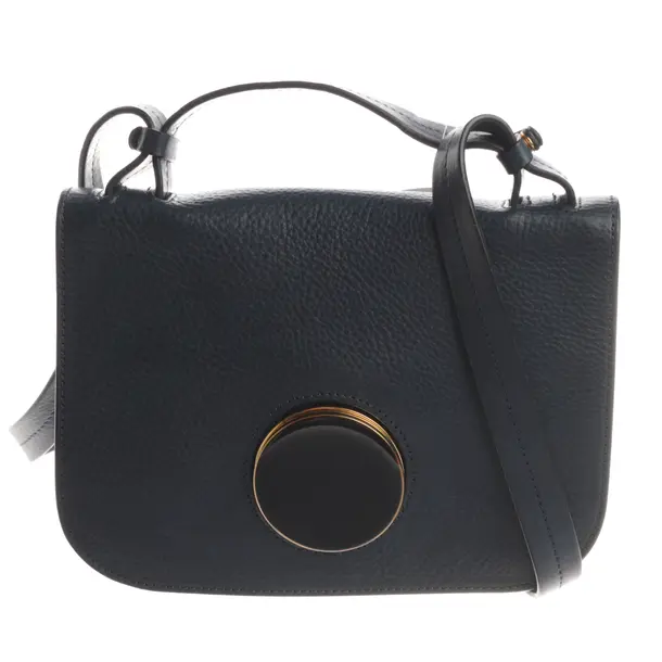 Shoulder Bag, in Blue, Leather, Marni