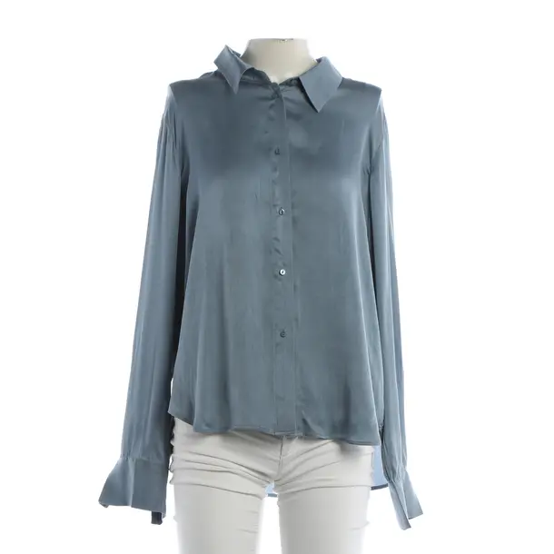 Blouse, in Blue, Silk, Iheart