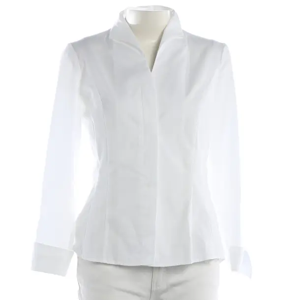 Blouse, in White, Cotton, Van Laack