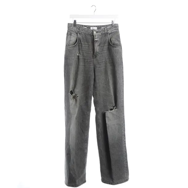 Straight Fit Jeans, in Gray, Cotton, Closed