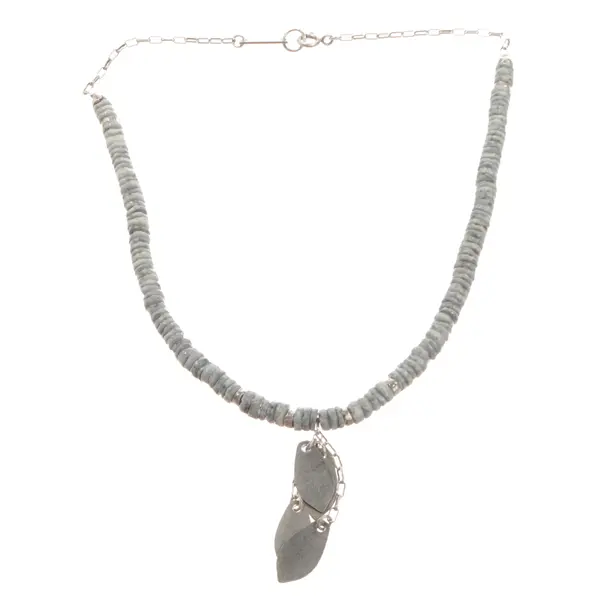 Necklace, in Light Blue, Metal (metallic, metallized), Isabel Marant