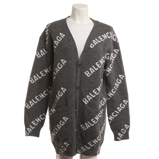 Cardigan, in Dark Gray, Wool, Balenciaga