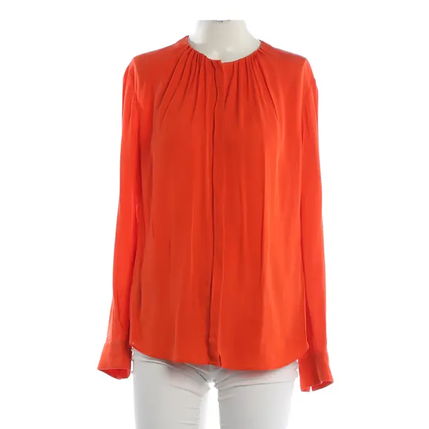 Blouse, in Dark Orange, Silk, Hugo Boss