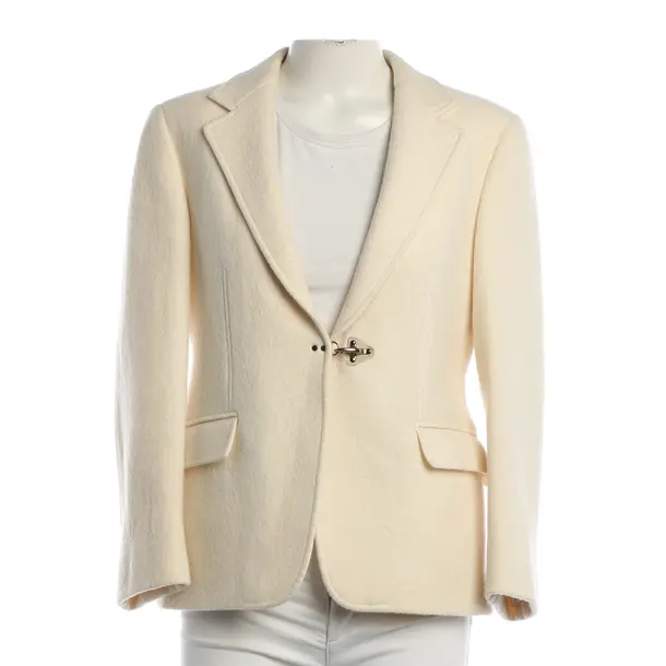 Blazer, in Cream, Wool, Fay