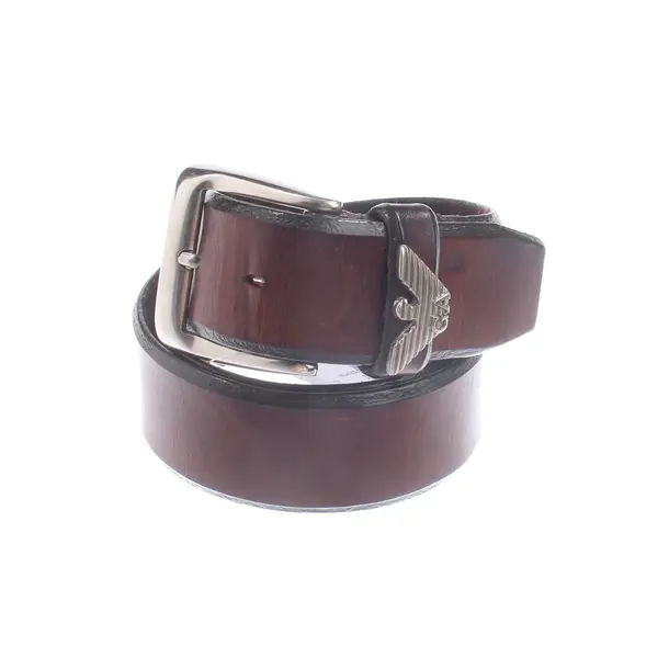 Belt, in Brown, Leather, Emporio Armani