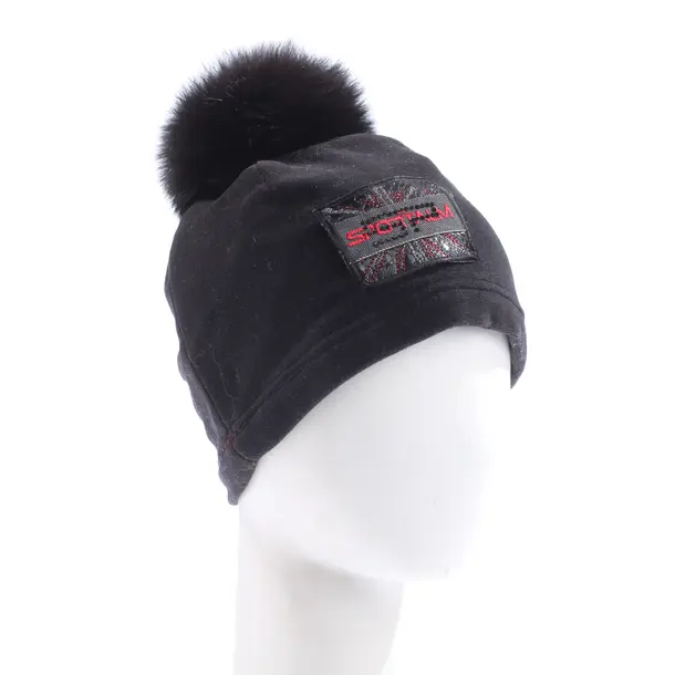 Beanie, in Black, Polyester, Sportalm