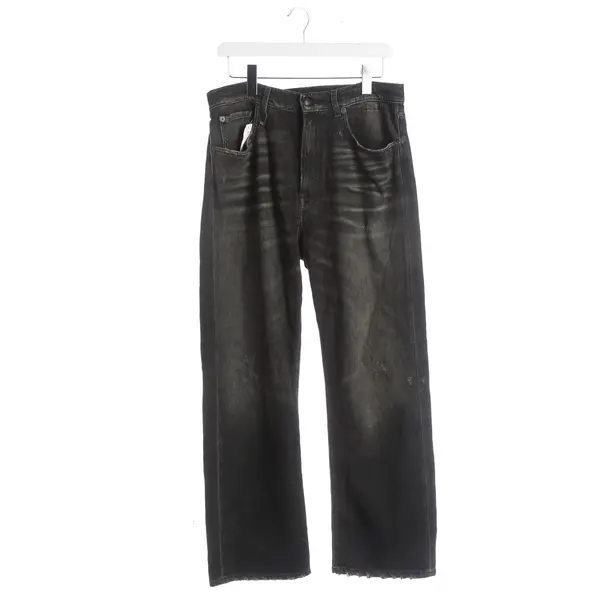 Jeans Straight Fit, in Schwarz, Baumwolle, R13