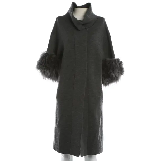 Mid-Season Coat, in Gray, Wool, Steffen Schraut