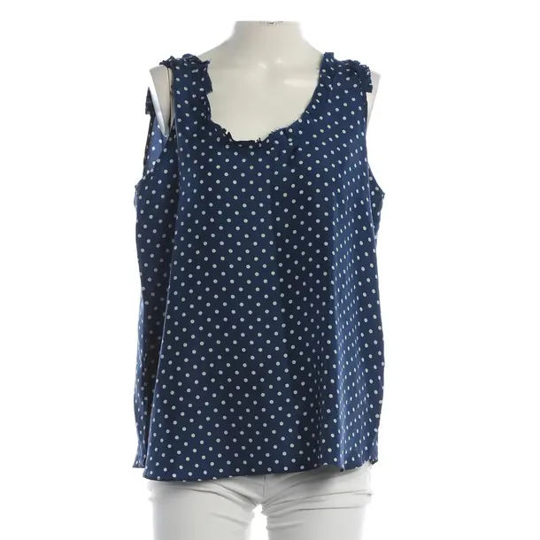 Shirt, in Navy, Silk, Closed