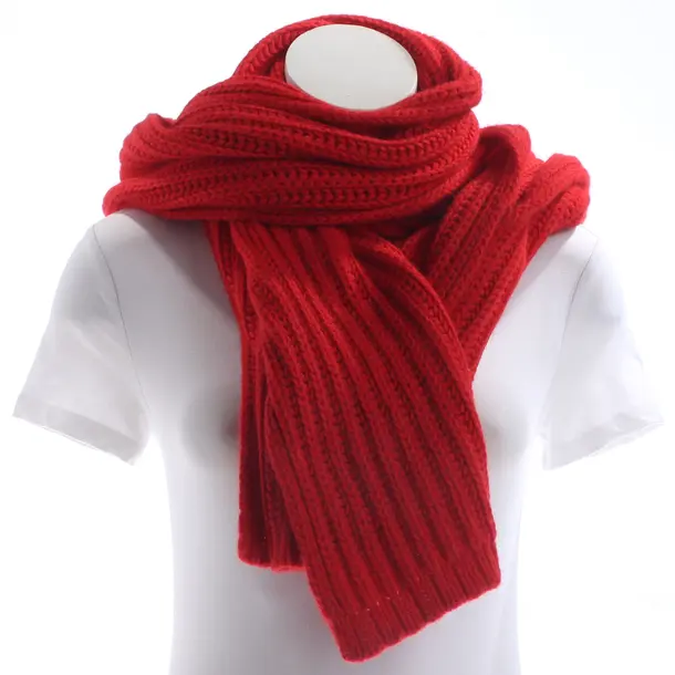 Scarf, in Red, Wool, Drykorn