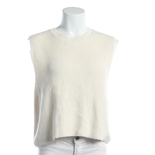 Sweater Vest, in Cream, Cotton, Drykorn