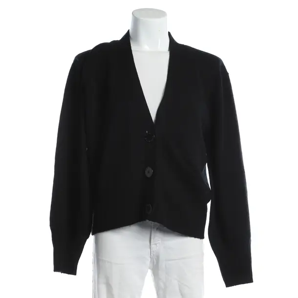 Cardigan, in Black, Wool, Herzensangelegenheit