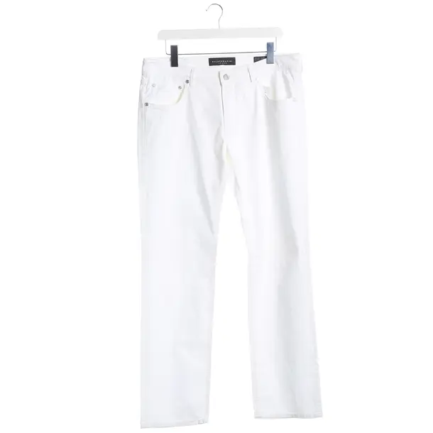 Straight Fit Jeans, in White, Cotton, Baldessarini