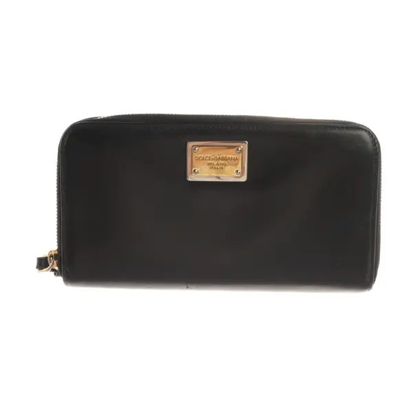 Wallet, in Black, Leather, Dolce & Gabbana