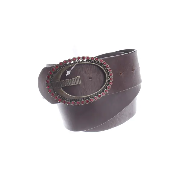 Belt, in Dark Brown, Leather, Just Cavalli