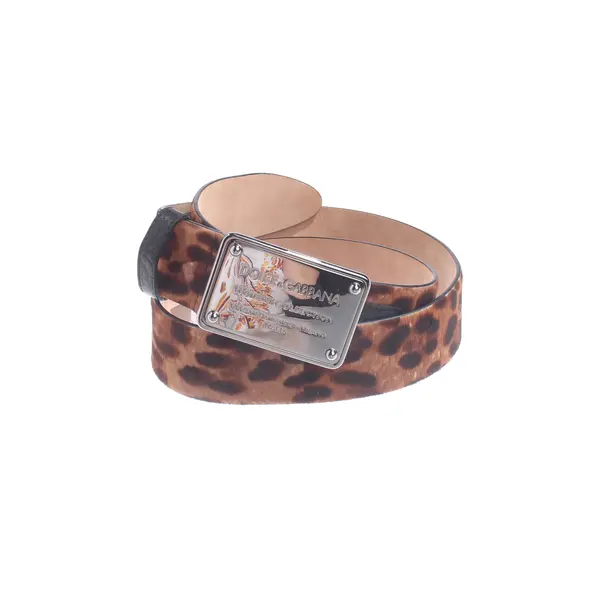 Cinture, in Marrone, Pelle, Dolce e Gabbana