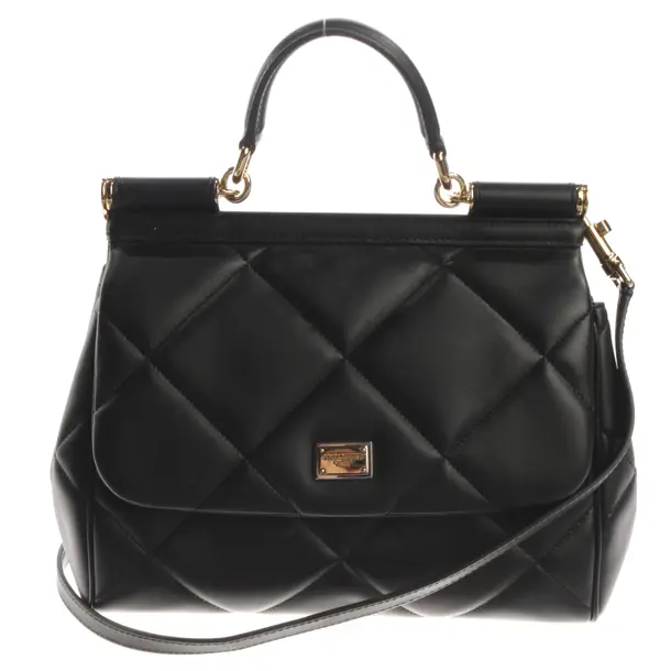 Handbag, in Black, Leather, Dolce & Gabbana