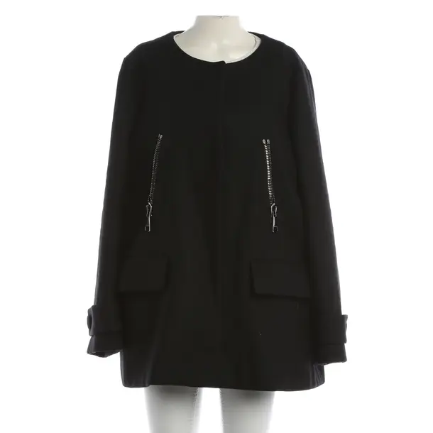 Mid-Season Coat, in Black, Wool, Moncler