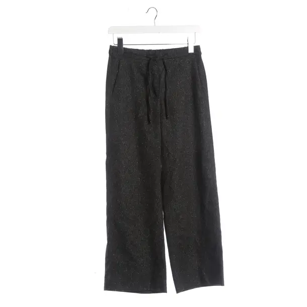 Pants, in Dark Gray, Wool, Max Mara