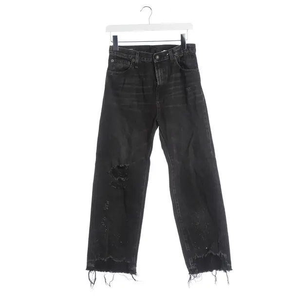 Jeans Straight Fit, in Schwarz, Baumwolle, R13