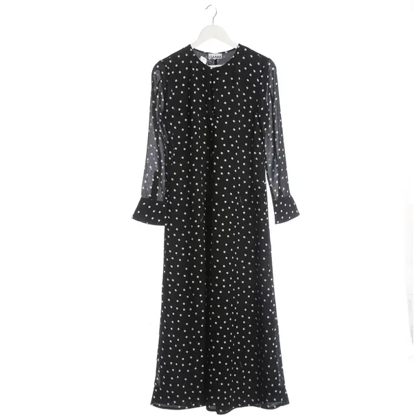 Cocktailkleid, in Schwarz, Polyester, Ganni
