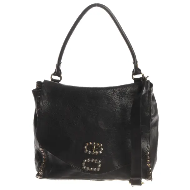 Handtasche, in Schwarz, Leder, Campomaggi