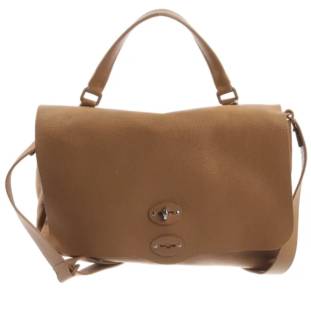 Handtasche, in Hellbraun, Leder, Zanellato