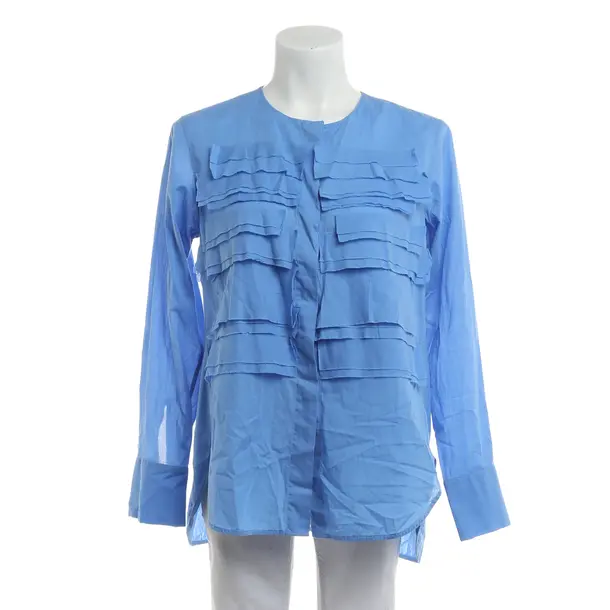 Bluse, in Blau, Baumwolle, Lis Lareida