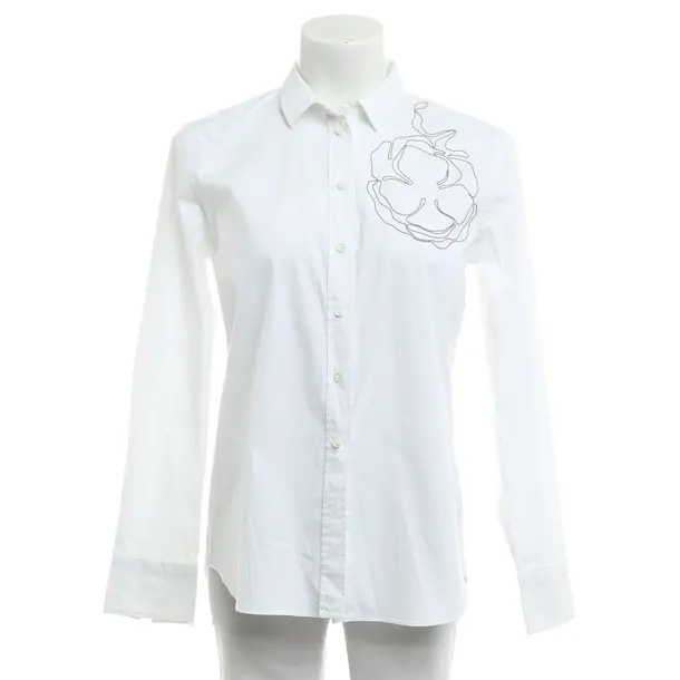 Bluse, in Weiß, Baumwolle, Brunello Cucinelli