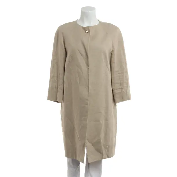 Summer Coat, in Light Brown, Linen, Pauw