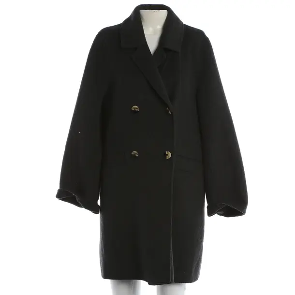 Mid-Season Coat, in Gray, Wool, Ganni