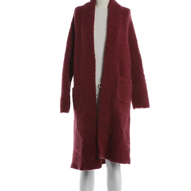 Cardigan, in Red, Wool, Roberto Collina