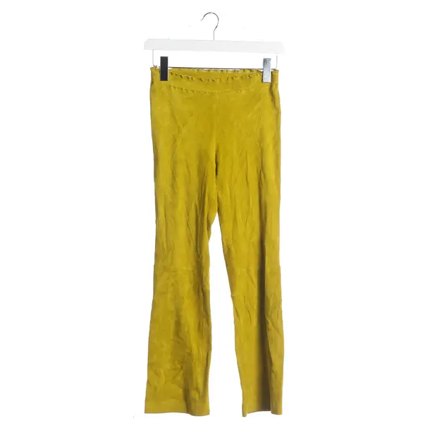 Pants, in Mustard Yellow, Leather, Stouls