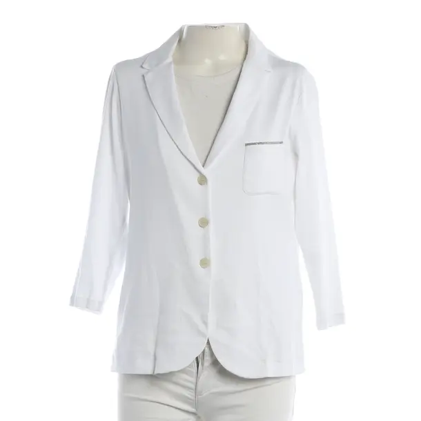 Blazer, in White, Cotton, Fabiana Filippi
