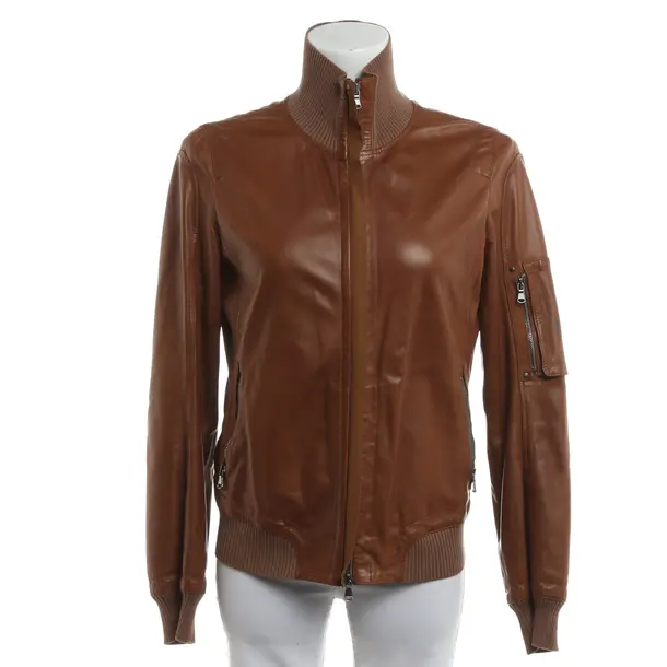 LeatherJacket, in Brown, Leather, Frauenschuh
