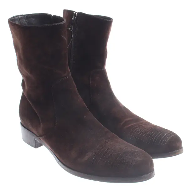 Stiefeletten, in Dunkelbraun, Prada