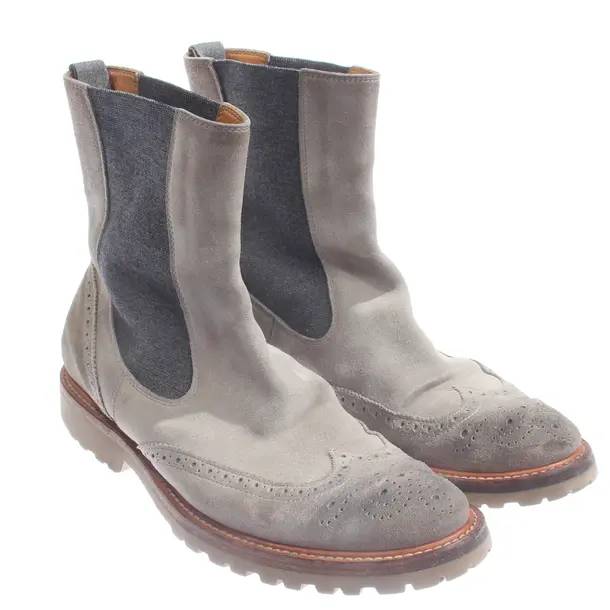Chelsea Boots, in Gray, Brunello Cucinelli