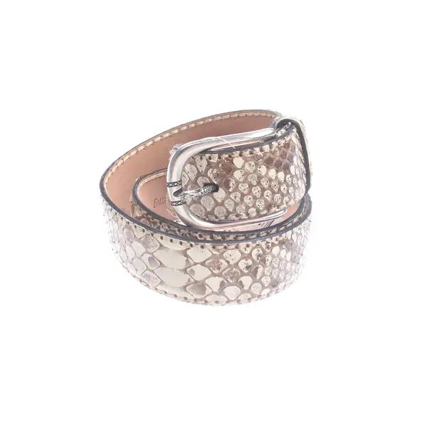 Gürtel, in Beige, Leder, Fausto Colato