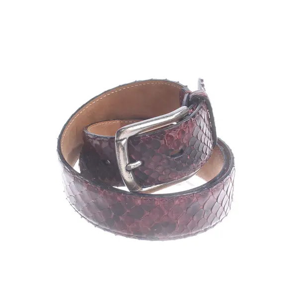 Belt, in Pink, Leather, Fausto Colato