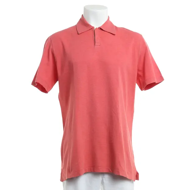 Polo Shirt, in Light Red, Cotton, Brunello Cucinelli