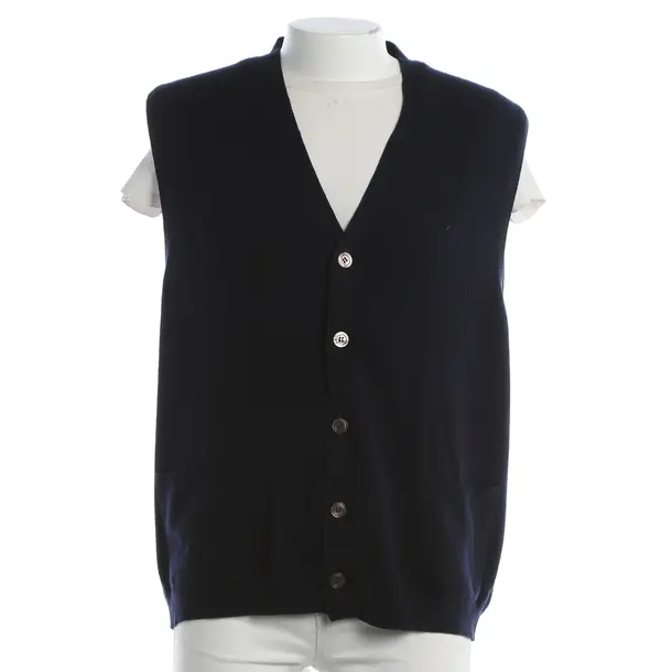 Gilet, in Blu, Cachemire, Malo
