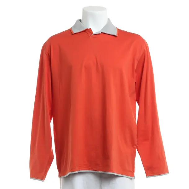 Jumper, in Orange, Cotton, Brunello Cucinelli