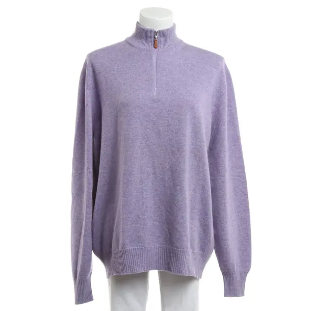 Jumper, in Purple, Cotton, Brunello Cucinelli