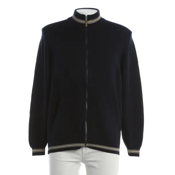 Cardigan, in Blue, Cotton, Brunello Cucinelli